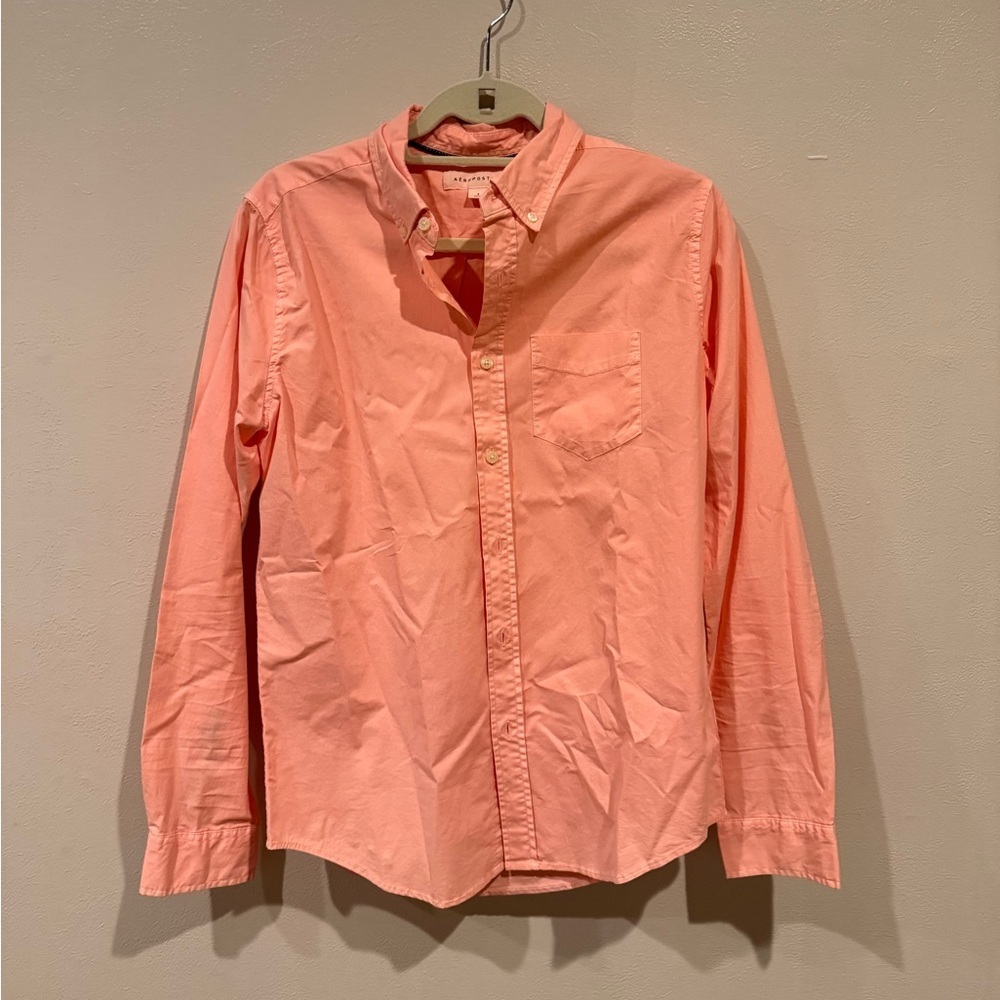 Aeropostale Pink Casual Button Down Shirt